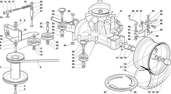 Transmission OM 92C/13,5H Cat.2003 Garden tractor