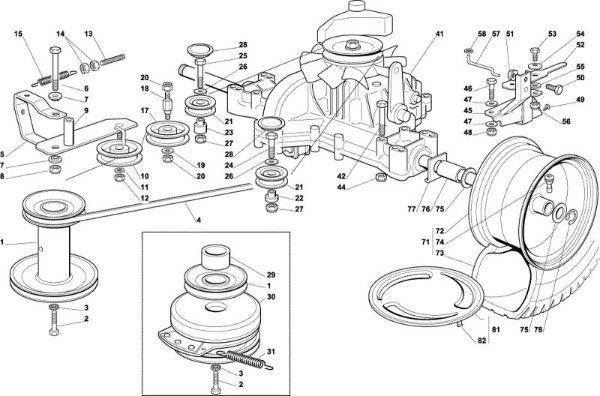 Transmission OM 102C/20H Cat.2004 Garden tractor
