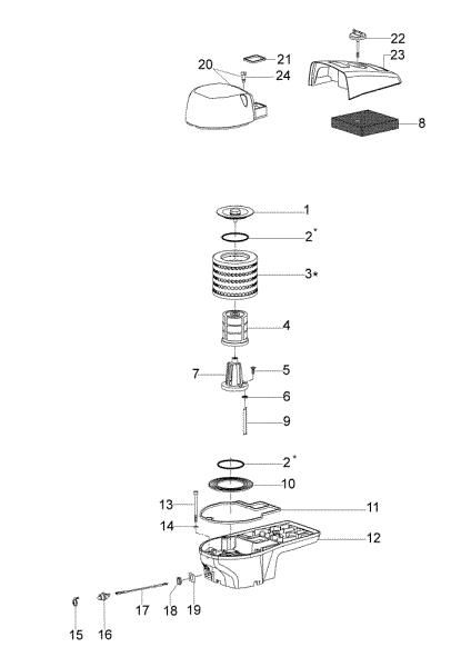 Air filter 963 TTA Power cutter