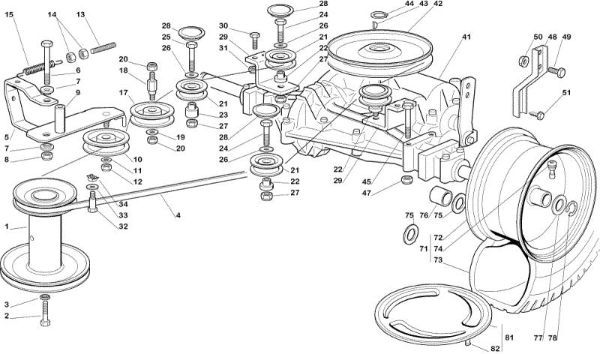 Transmission OM 102C/15,5M Cat.2005 Garden tractor