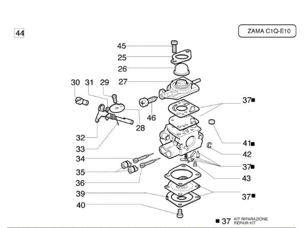 Carburetor C1Q-E10 740 S Brushcutter