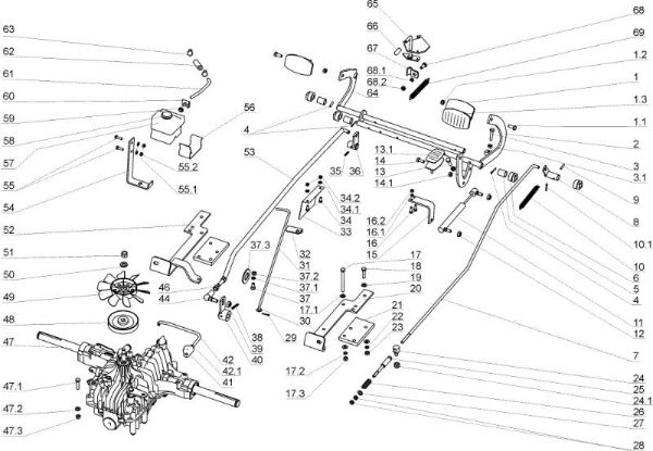 Transmission OM 104JH/20H Cat.2005 Garden tractor