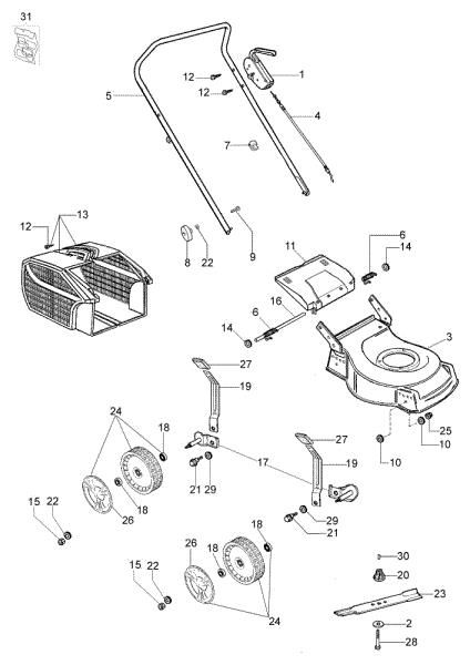 ESSENTIAL complete illustrated parts list (From January 2012) G 44 P Lawnmower