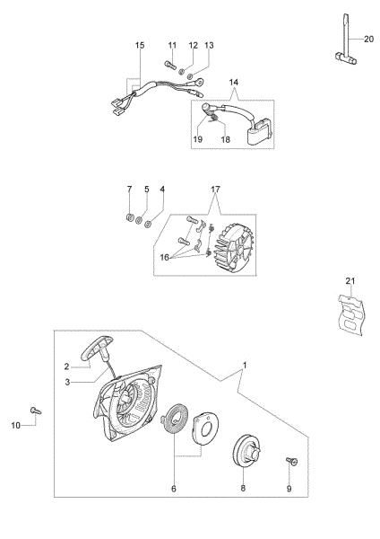 Starter assy 937 Chainsaw