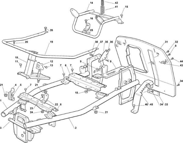 Frame OM 63C/6,5M Cat.2006 Garden tractor