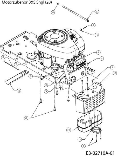 Engine POLO 108/15,5 H Cat.2006 Garden tractor