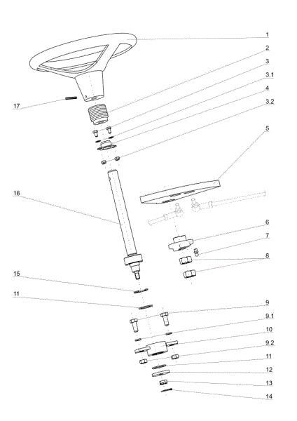 Steering arm APACHE 92 Cat.2006-2007 Garden tractor