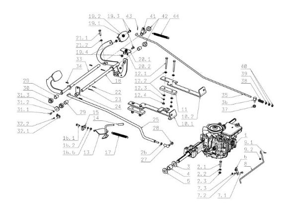 Transmission OM 104J/18H Cat.2006-2007 Garden tractor