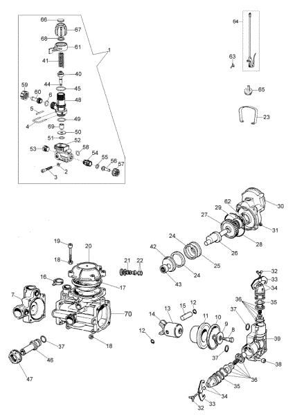 Spraying pump SC 150 E Wheelbarrow sprayer
