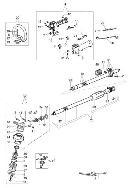 Transmission SPARTA 25 D Brushcutter