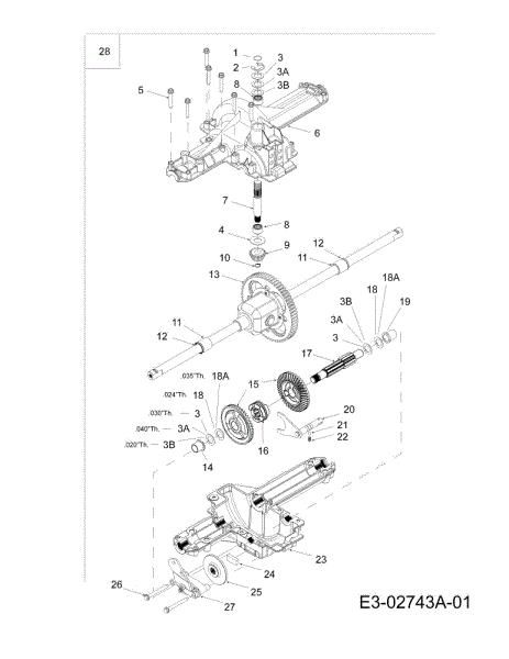 Transmission POLO 97/13,5 T Cat.2007 Garden tractor