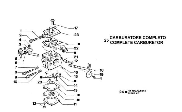 Carburetor WT-162A 946 Chainsaw