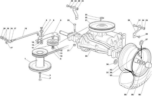 Transmission OM 72C/12,5M Cat.2008 Garden tractor