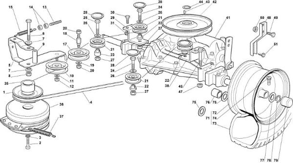 Transmission OM 102C/16,5M Cat.2008 Garden tractor