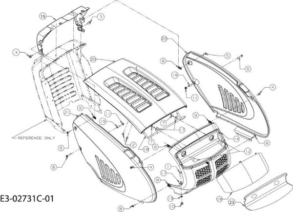 Body POLO 97/13,5 T France Cat.2008 Garden tractor (only for the French market)