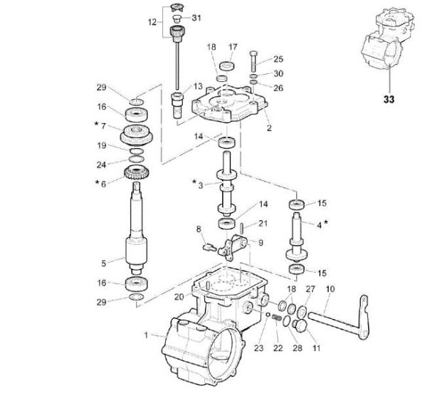 Speed-change gear box CR 340 Transporter