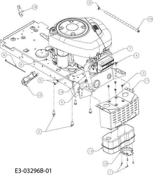 Engine POLO 108/15,5 H Cat.2008 Garden tractor