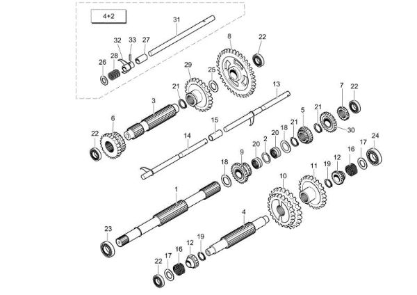 Gears (Gearbox) CR 560 (Fino/Until 2013) Transporter