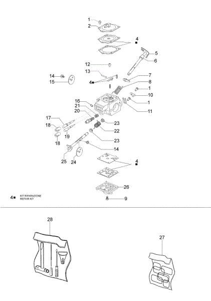 Carburetor WJ-121 GS 820 Chainsaw