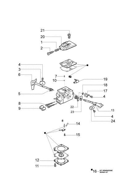 Carburetor WT-726C GS 260 Chainsaw