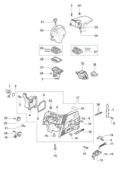 Crankcase GS 370 (Euro 2) Chainsaw