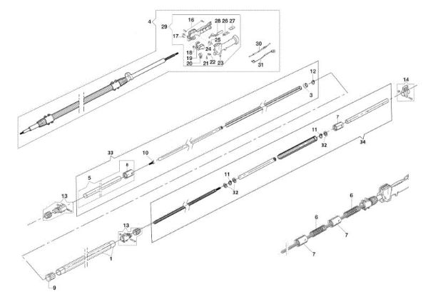 Rod (Transmission) PPX 270 Pole pruner