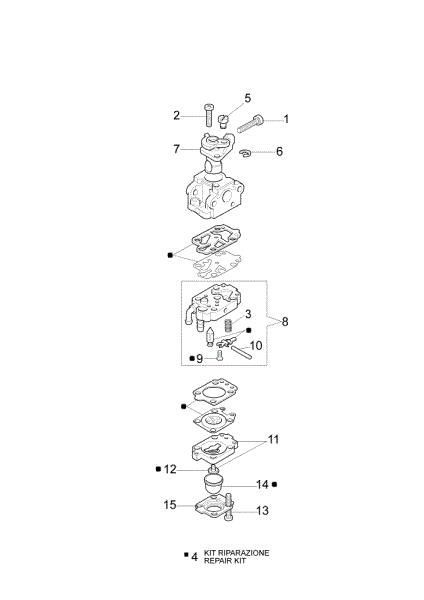 Carburetor WYL-205B SPARTA 25 TR (61159006E1) Brushcutter