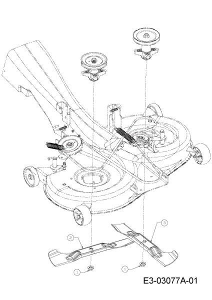 Blades support KROSSER PLUS 105/22 H Garden tractor