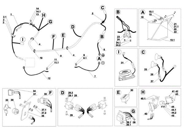 Electrical parts APACHE 92 4x4 Cat.2009 Garden tractor