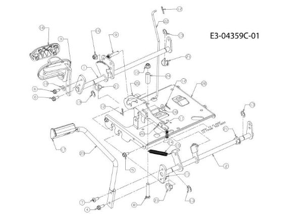 Pedal KROSSER 92/16 H Cat. 2010 Tractor