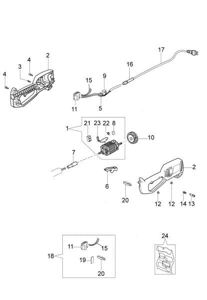 Motor eléctrico TR 60 E Orilladora eléctrica