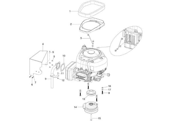 Motor y freno cuchilla MISTRAL 72/13 H (4in1) e EURO 5 Tractor