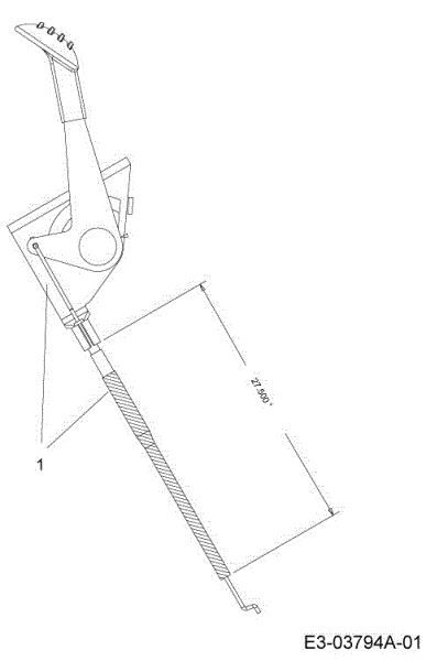 Cable acelerador TORNADO 97/13 T Cat.2013 Tractor