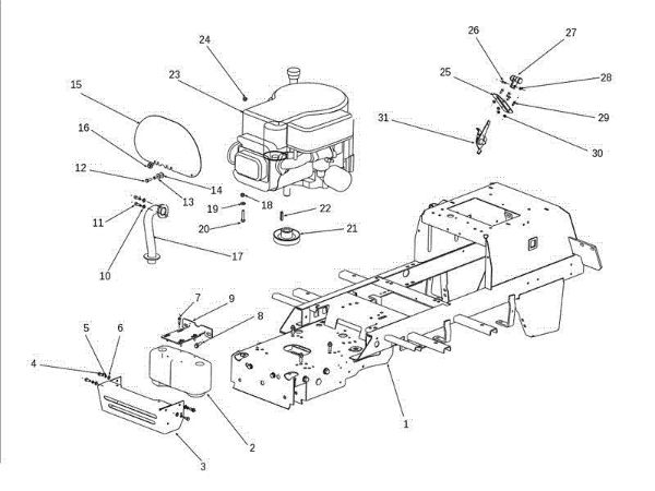Motor OM 106S/17,5H Cat.2013 Tractor