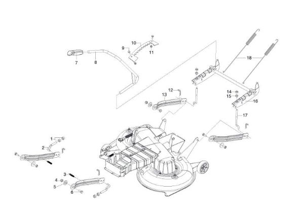 Sistema de regulación altura plato de corte OM 105/16 K H Tractor