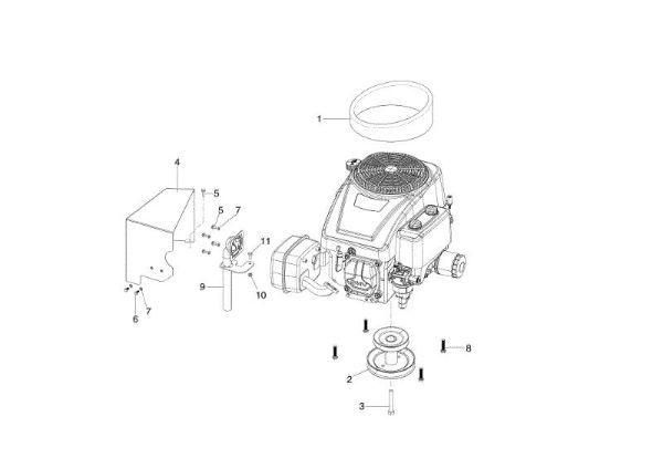 Motor MISTRAL 72/12,5 K H (3in1) Tractor