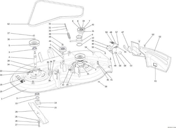 Plataforma de corte (1/2) OM 107 L/24 KH (K2400AVD V-Twin) Cat. 2015 Tractor