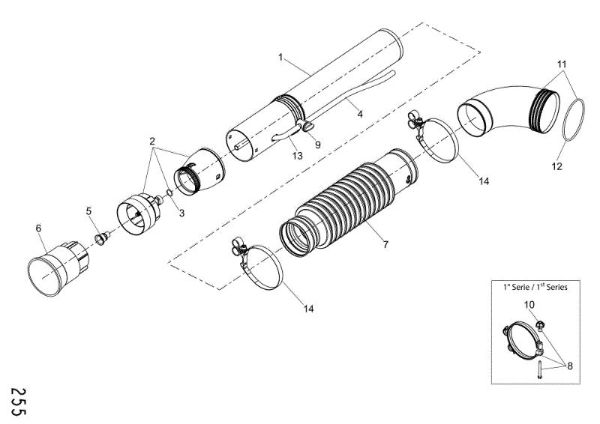 Manguera de alargue MB 90 Atomizadora