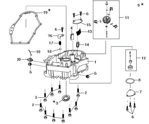 Tapa basamento OM 105/24 K H Tractor