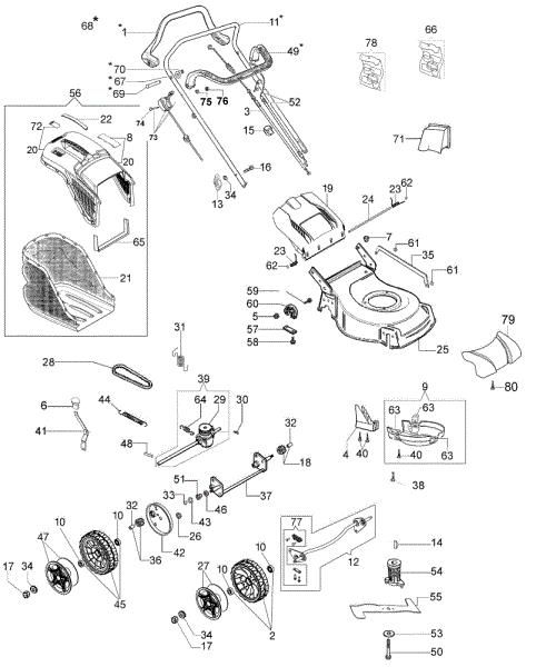 Despiece completo G 44 TK COMFORT PLUS (K600) (2018) Cortacesped