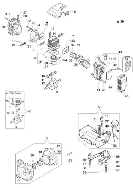 Motor 740 T Desbrozadora