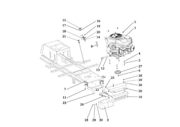 Motor OM 107 L/24 KH (K2400AVD V-Twin) Cat. 2018 Tractor