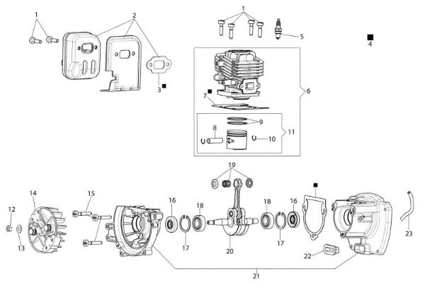 Motor HC 247 P Cortasetos