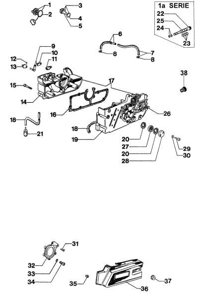 Carter motor 284 TTA Cortadora