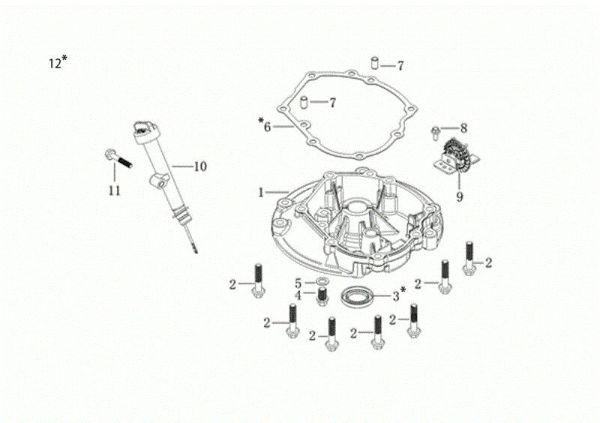 Tapa basamento G 53 TK ALL ROAD PLUS 4 (K805) EURO 5 Cortacésped