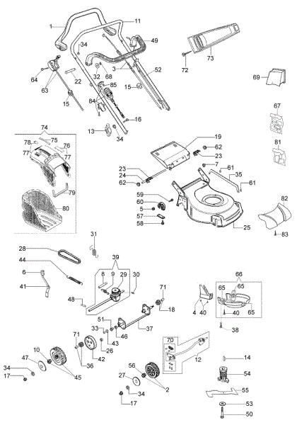 Despiece completo G 53 TKE COMFORT PLUS (K655LI) EURO 5 Cortacesped