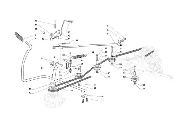 Pedal freno y palanca cambio OM 84/14,5 K H Cat. 2020 Tractor
