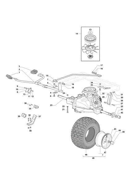 Transmisión OM 98L/14,5 K H Cat. 2020 Tractor