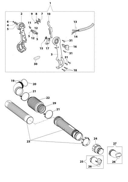 Tubo de difusión BV 163 Sopladora