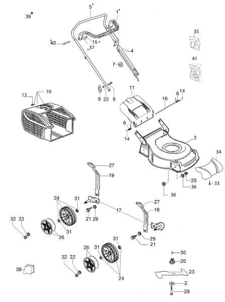 Despiece completo G 48 PK COMFORT (K450) Cortacesped